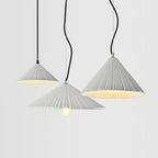 Nordic Resin 1-light Textured Umbrella Pendant Light BulbSquare
