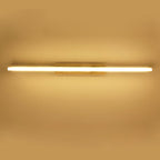 Nordic Minimalist Log Strip Vanity Light LED Wall Sconce Lamp