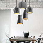 Industrial Simplicity Cement Geometric 1-light Pendant Light BulbSquare
