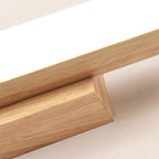 Nordic Minimalist Wooden Long Strip Vanity Light LED Wall Sconce Lamp