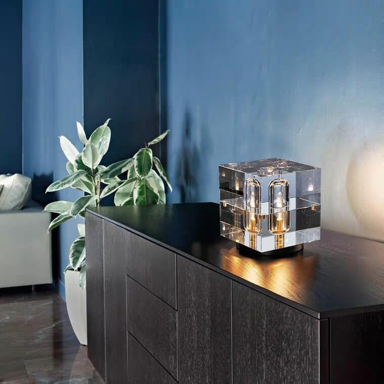 Modern Crystal Stereo Geometric Design 1-Light Table Lamp Lumendat