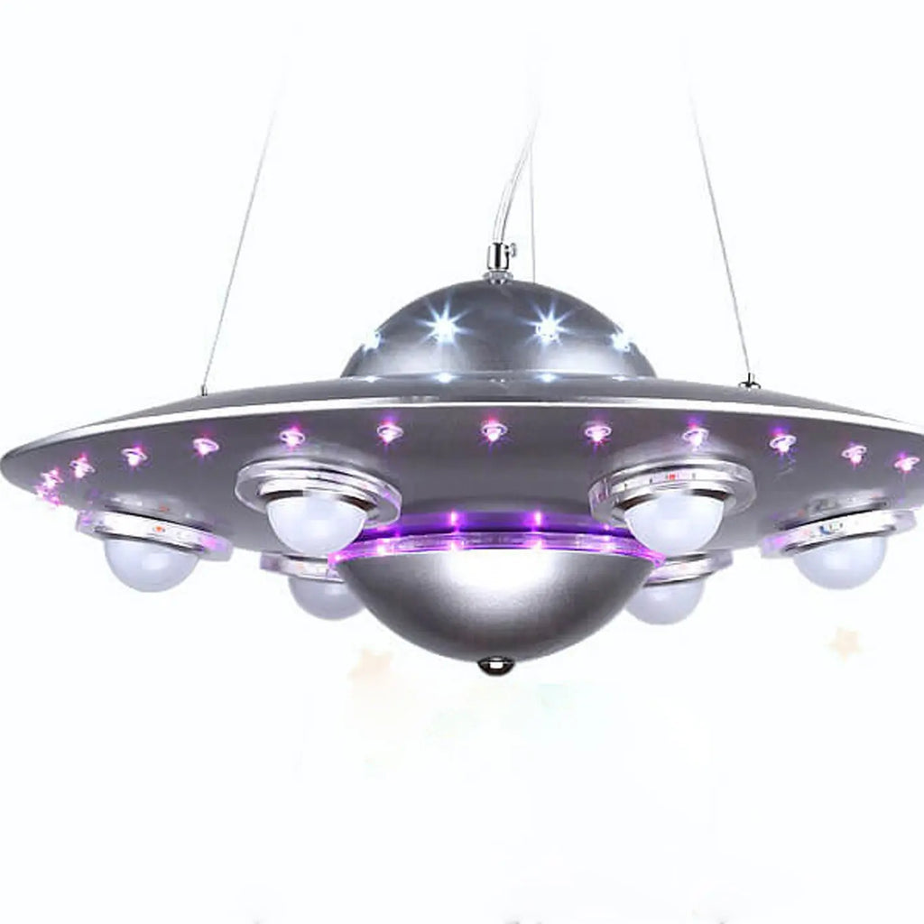 Creative Cartoon Ufo Flying Saucer LED Kids Chandelier Lumendat