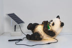 Modern Art Deco Solar Waterproof Resin Fiberglass Imitation Panda Bamboo Shoot LED Outdoor Light Landscape Lighting For Garden Lumendat