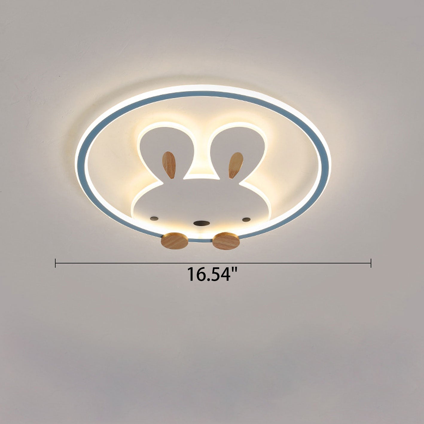 Lumendat Childlike Creative Cartoon Rabbit Design LED Flush Mount Light Lumendat