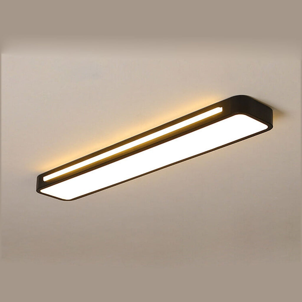 Nordic Minimalist Long LED Flush Mount Ceiling Light BulbSquare