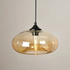 Creative Colored Glass Oval 1-light Pendant Light Lumendat
