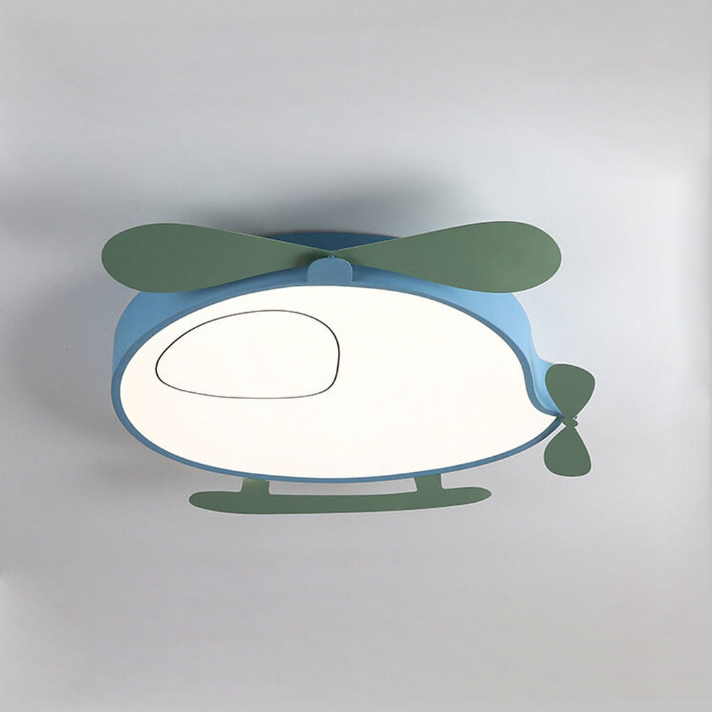 Lumendat Cartoon Creative Colorful Aircraft LED Eye Protection Kids Flush Mount Ceiling Light Lumendat