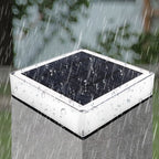 Modern Solar RGB Square Post Head Light Outdoor Garden Landscape Light Lumendat