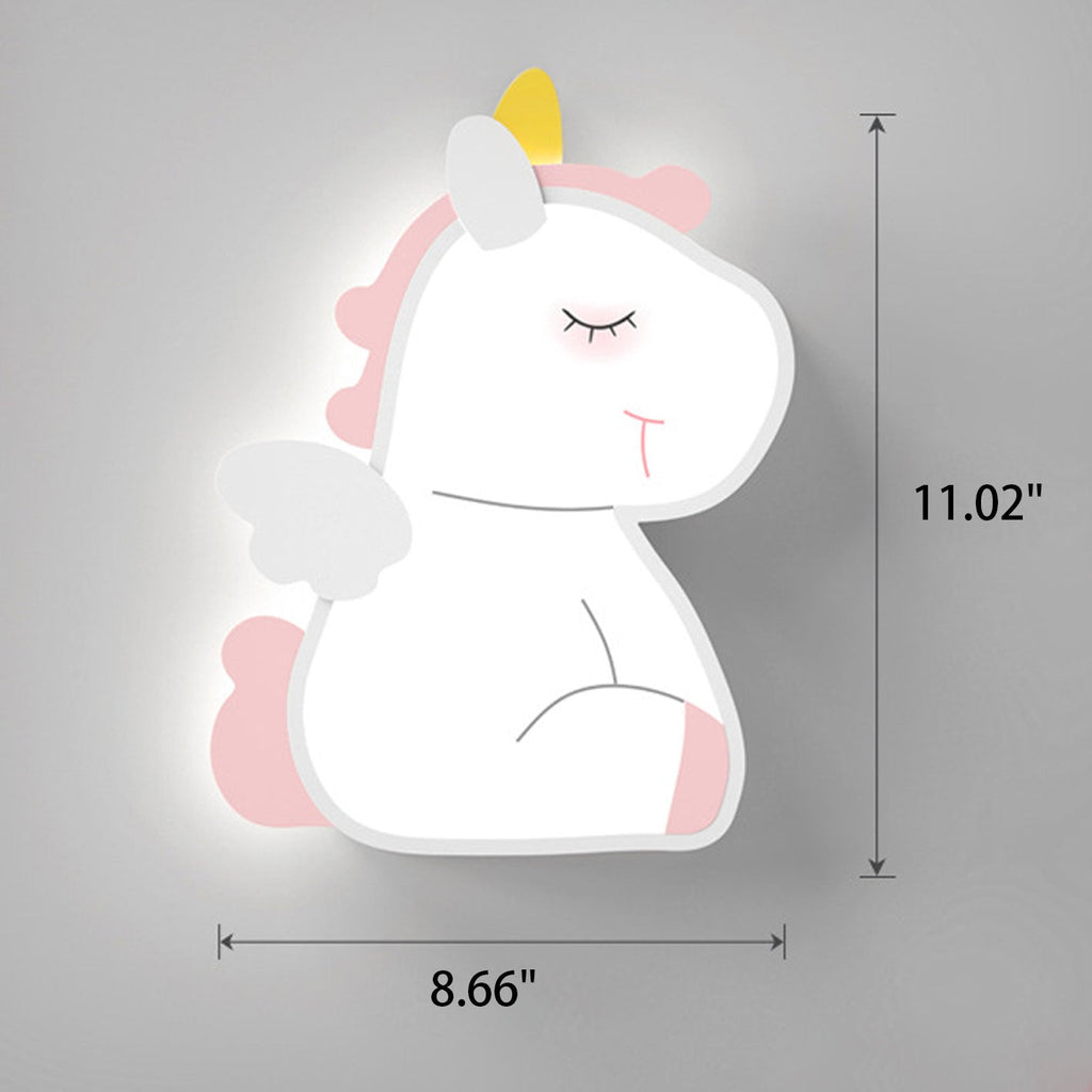 Lumendat Creative Cartoon Rabbit Unicorn Kids LED Wall Sconce Lamp Lumendat