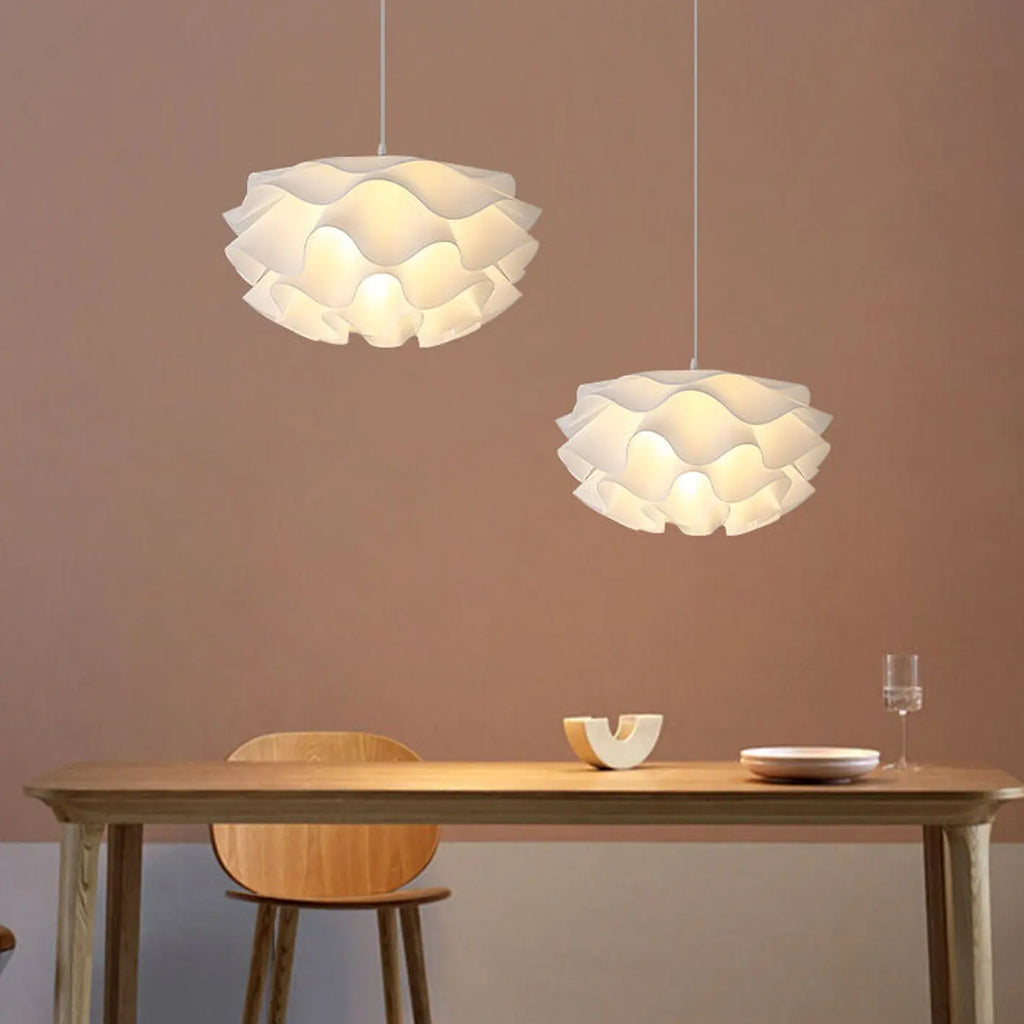 Modern Minimalist Iron Acrylic Floral Petal 1-light Pendant Light for Living Room Lumendat