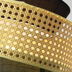 Modern Rattan Japanese Drum Shape 1-light Pendant Light BulbSquare