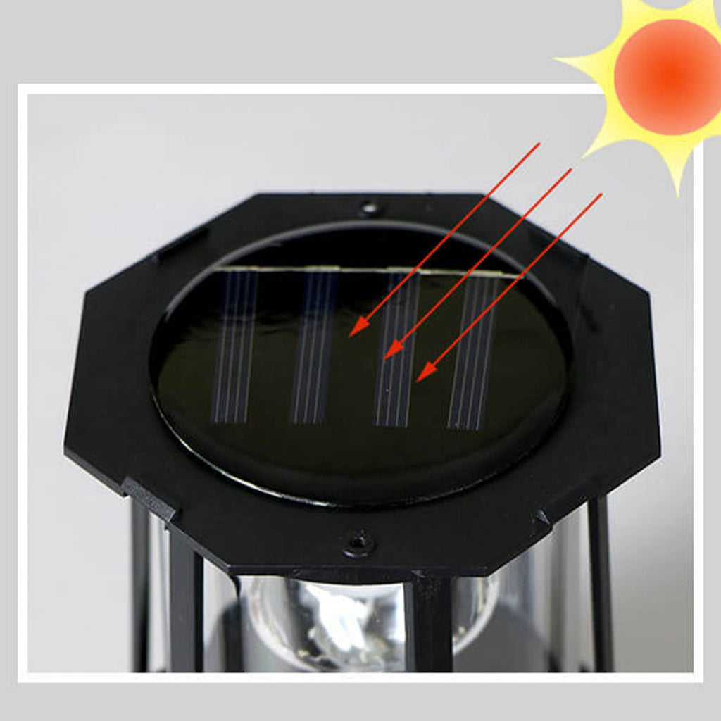 Creative Solar Rotating Tower Resin Hardware LED Garden Decoration Landscape Light Lumendat