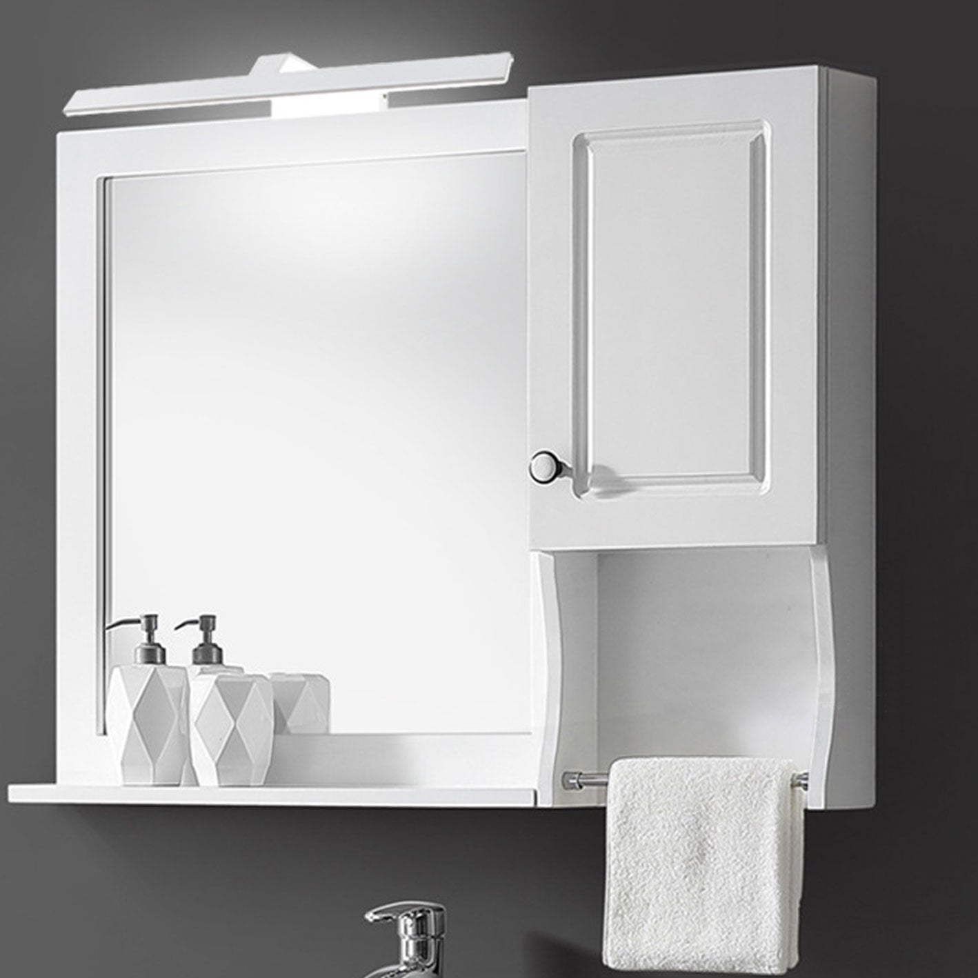 Nordic Waterproof Anti-fog LED 1-Light Mirror Headlight Vanity Light Wall Sconce Lamp Lumendat