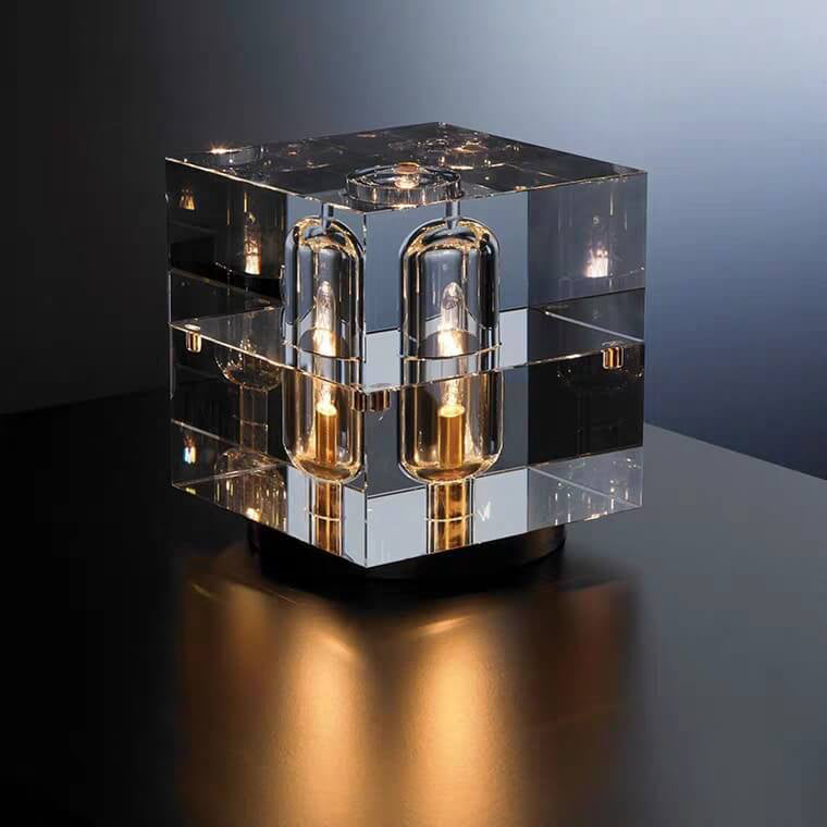Modern Crystal Stereo Geometric Design 1-Light Table Lamp Lumendat