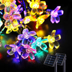 LED Solar Sakura String Lights Waterproof Outdoor Fairy Flower Lights Lumendat