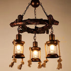 Vintage Nautical 3/7-light Metal Lantern Chandeliers Lumendat