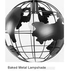 Contemporary Creative Round Earth Shaped Iron 1-light Pendant Light for Living Room Lumendat