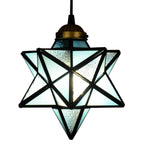 Tiffany Star Shade Icy Clear Glass 1-light LED Pendant Light BulbSquare