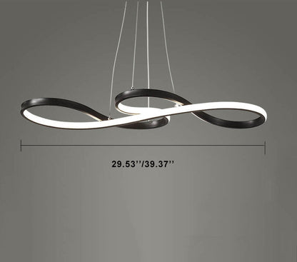 Modern Double-sided Twist 1-light LED Chandeliers