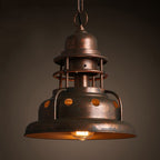 Industrial Truncated Shade 1-light Dome Pendant Light BulbSquare