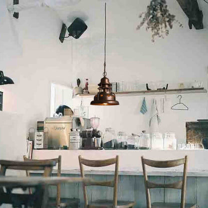 Industrial Truncated Shade 1-light Dome Pendant Light