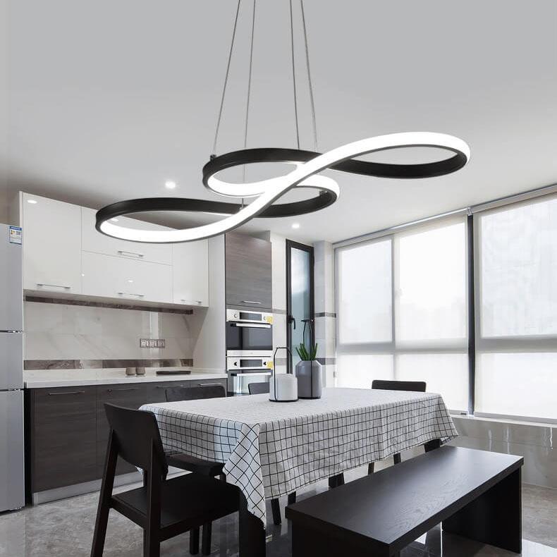 Modern Double-sided Twist 1-light LED Chandeliers