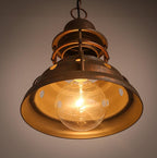 Industrial Truncated Shade 1-light Dome Pendant Light BulbSquare