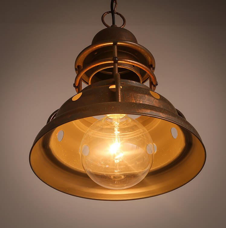 Industrial Truncated Shade 1-light Dome Pendant Light