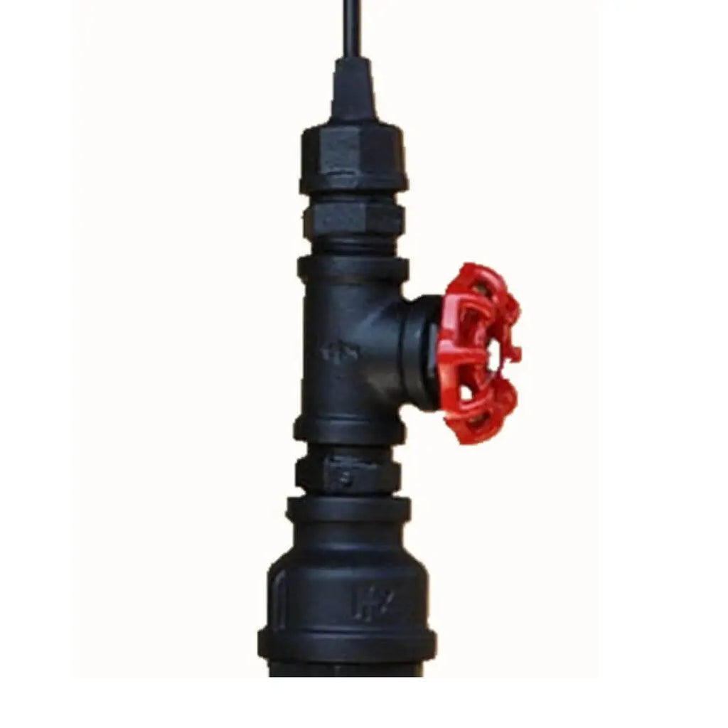 Industrial Retro Water Pipe Aged Metal 1-light Pendant Light BulbSquare