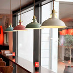 Industrial 1-light Colorful Barn Shade Pendant Light Lumendat
