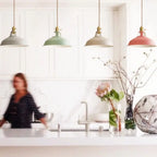 Industrial 1-light Colorful Barn Shade Pendant Light Lumendat