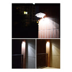Solar UFO Shape Design Fence Light LED Outdoor Wall Sconce Lamp