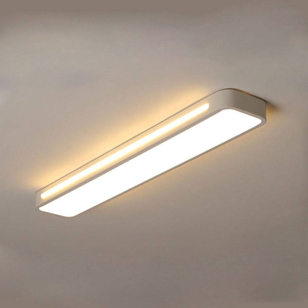Nordic Minimalist Long LED Flush Mount Ceiling Light BulbSquare