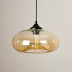 Creative Colored Glass Oval 1-light Pendant Light Lumendat