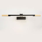 Nordic Solid Wood Curved Arm Long Vanity Light LED Wall Sconce Lamp