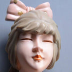 Lumendat Creative Girl Painted Resin Glass Kids 1-Light Wall Sconce Lamp Lumendat