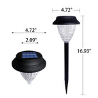 Solar Waterproof Circular Divergent Light Shadow Design LED Outdoor Garden Decorative Light Lumendat