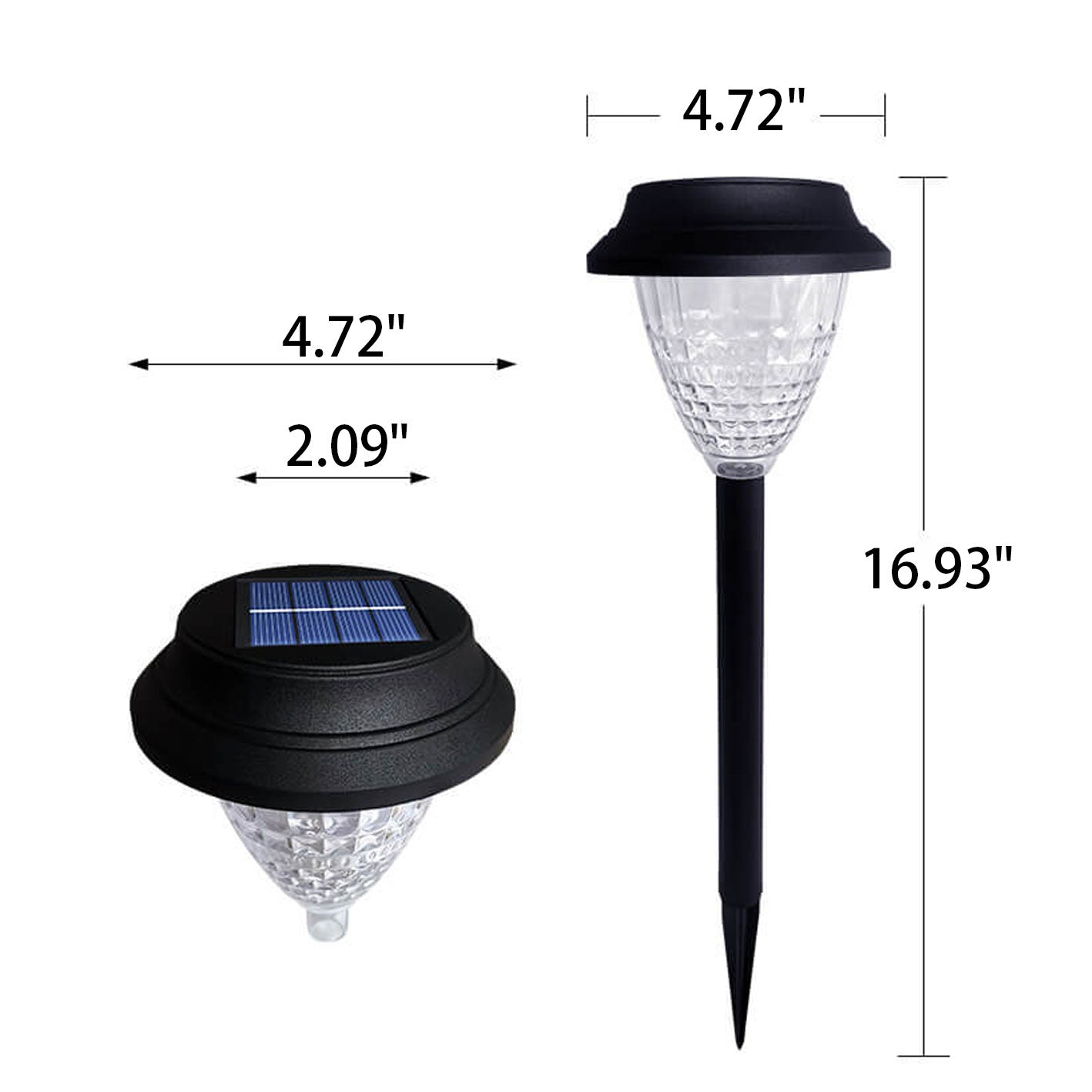 Solar Waterproof Circular Divergent Light Shadow Design LED Outdoor Garden Decorative Light Lumendat