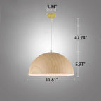 Nordic Minimalist Marbled Semicircle 1-light Pendant Light BulbSquare
