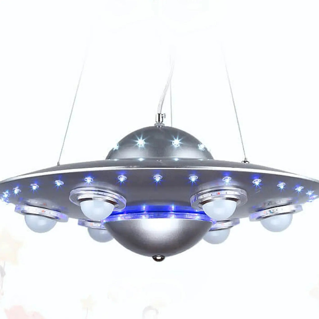 Creative Cartoon Ufo Flying Saucer LED Kids Chandelier Lumendat