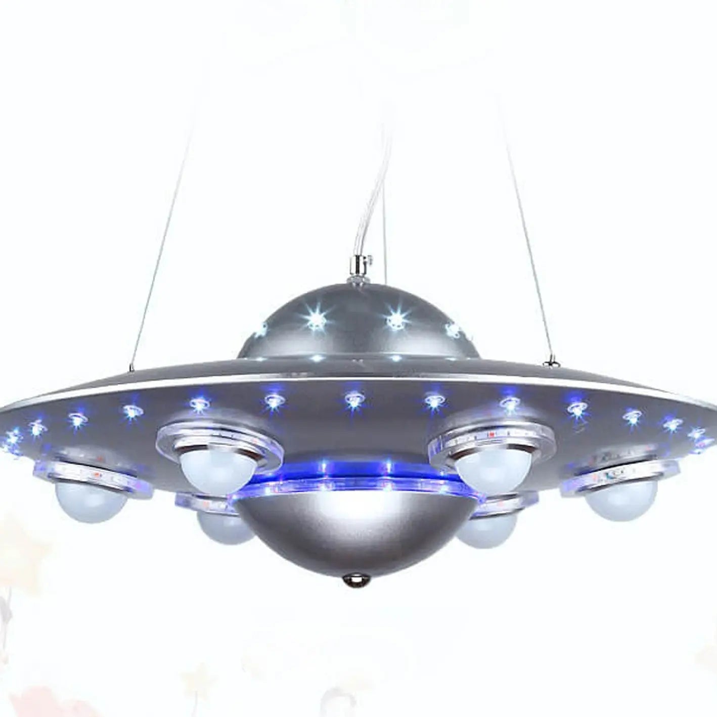 Creative Cartoon Ufo Flying Saucer LED Kids Chandelier Lumendat