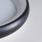 Modern Minimalist Round Aluminum Acrylic LED Flush Mount Ceiling Light Lumendat