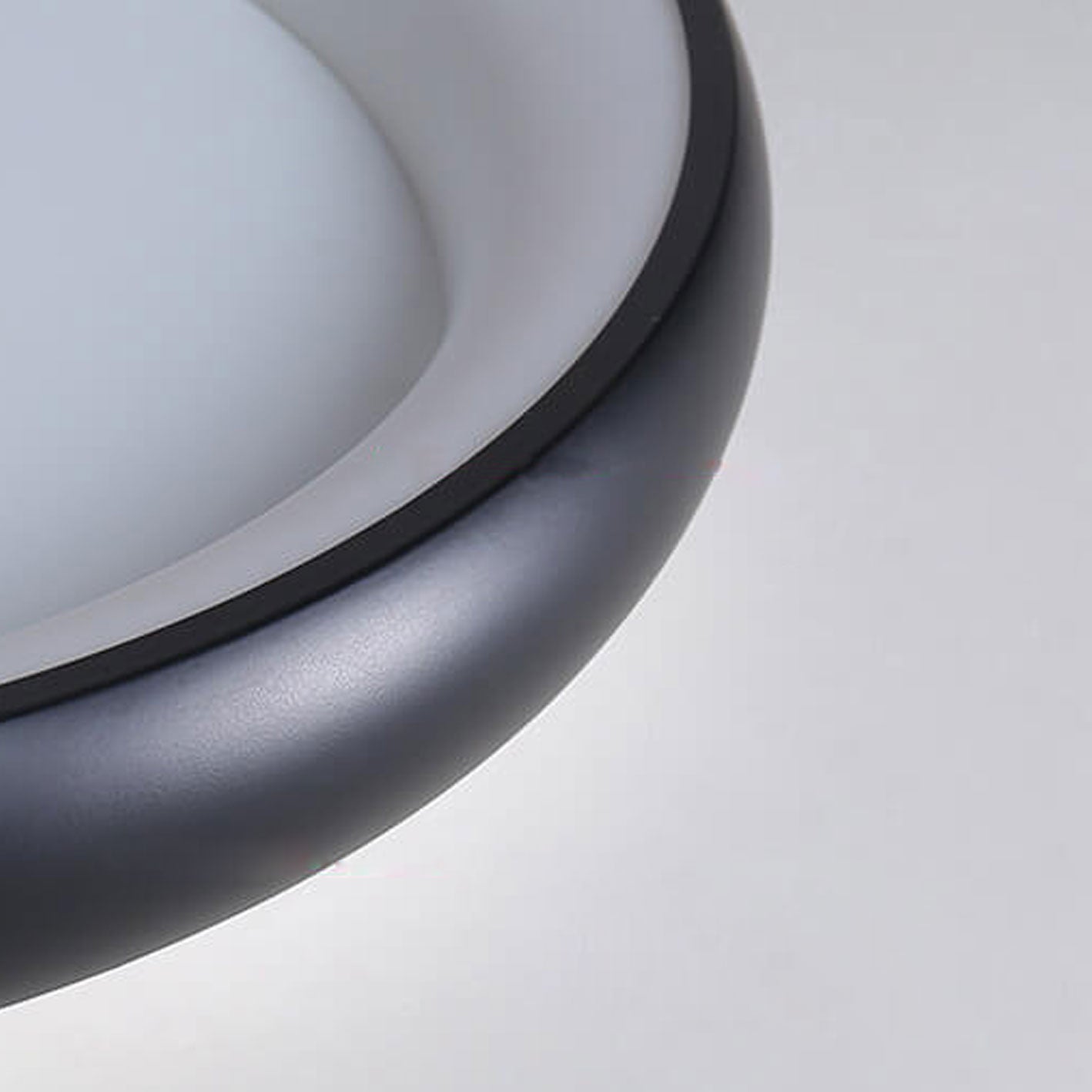 Modern Minimalist Round Aluminum Acrylic LED Flush Mount Ceiling Light Lumendat