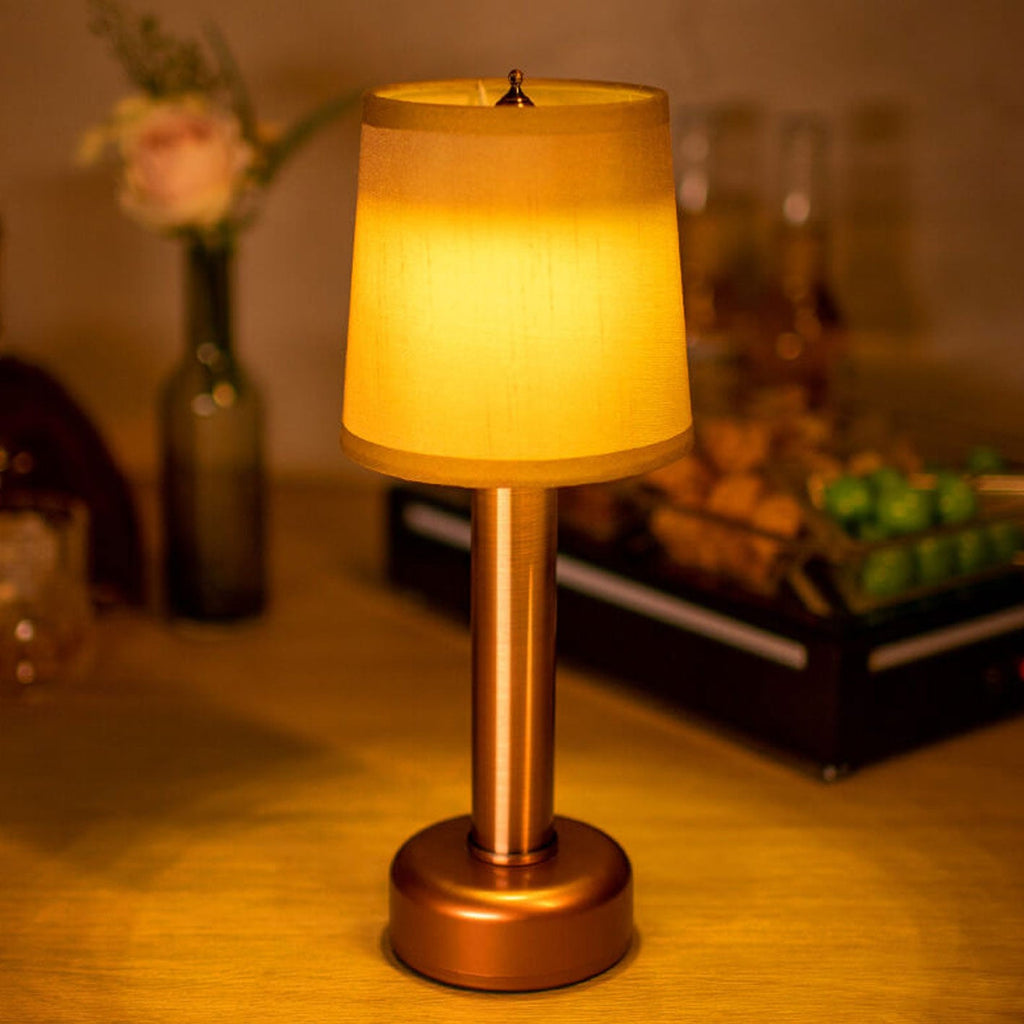 Vintage Linen Iron LED Rechargeable Table Lamp Lumendat