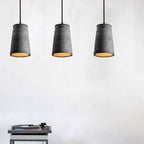 Industrial Simplicity Cement Geometric 1-light Pendant Light BulbSquare
