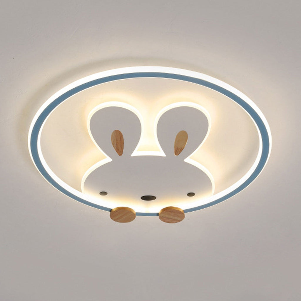 Lumendat Childlike Creative Cartoon Rabbit Design LED Flush Mount Light Lumendat