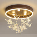 Modern Creative Cartoon Round Bird / Skirt Hanging LED Flush Mount Ceiling Light Lumendat