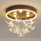 Modern Creative Cartoon Round Bird / Skirt Hanging LED Flush Mount Ceiling Light Lumendat