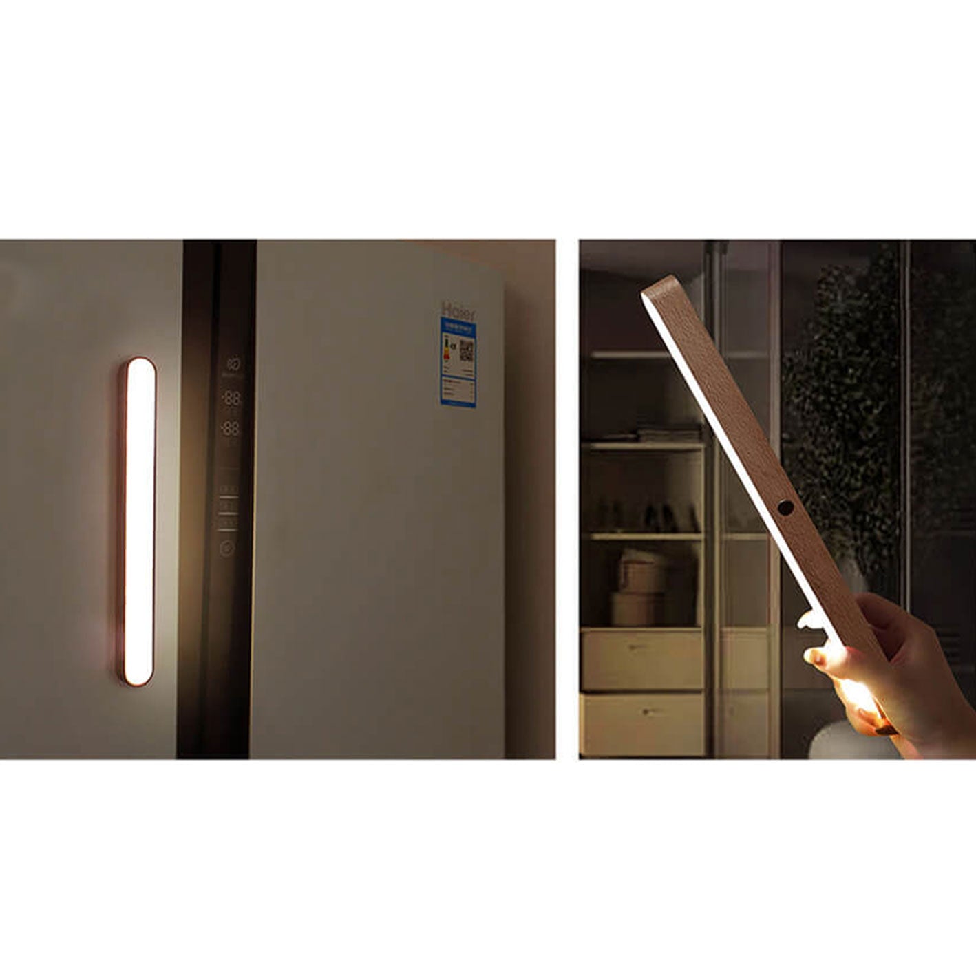 Modern Wooden Strip USB Magnetic LED Mirror Front Wall Sconce Lamp