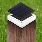 Modern Solar RGB Square Post Head Light Outdoor Garden Landscape Light Lumendat